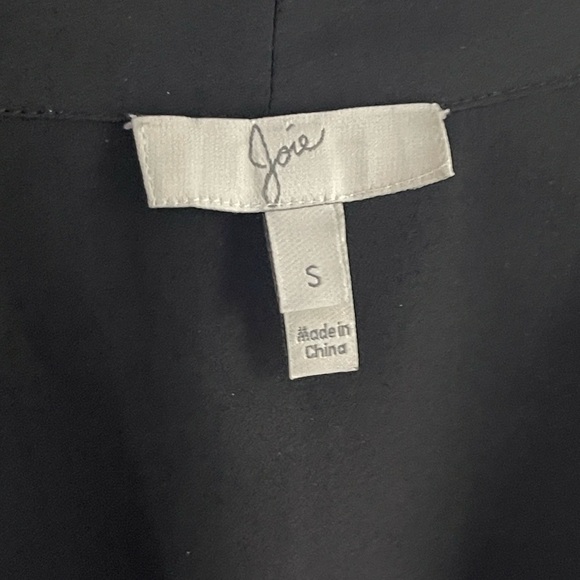 JOIE Naya B Silk Halter Blouse Elegant Black Sleeveless Women Top Criss Cross Sm - Picture 4 of 7